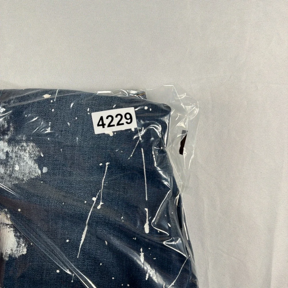 G-Star Raw D-Staq 3D Skinny Paint Splatter Distressed Jeans 29x30‎ Indigo Blue